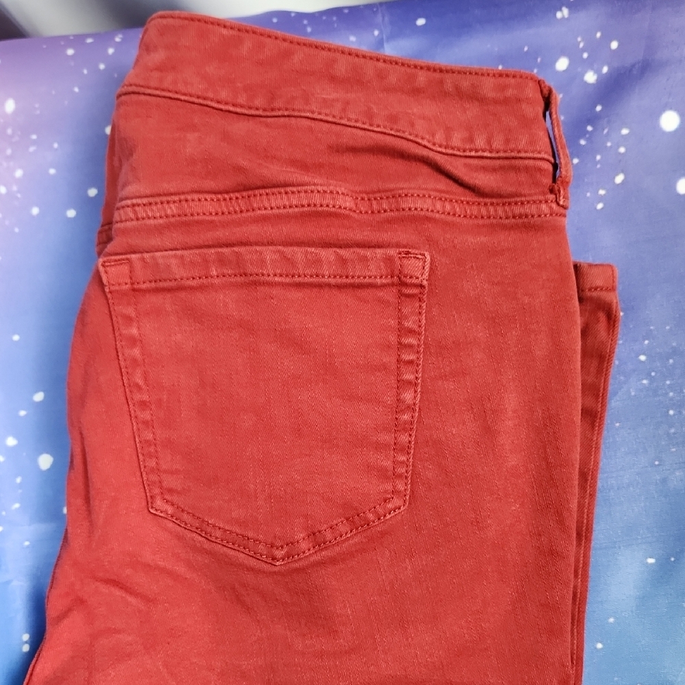 Torrid Dark Red Boyfriend Jeans Size 16R Mid Rise Relaxed Vintage Stretch - Picture 3 of 10